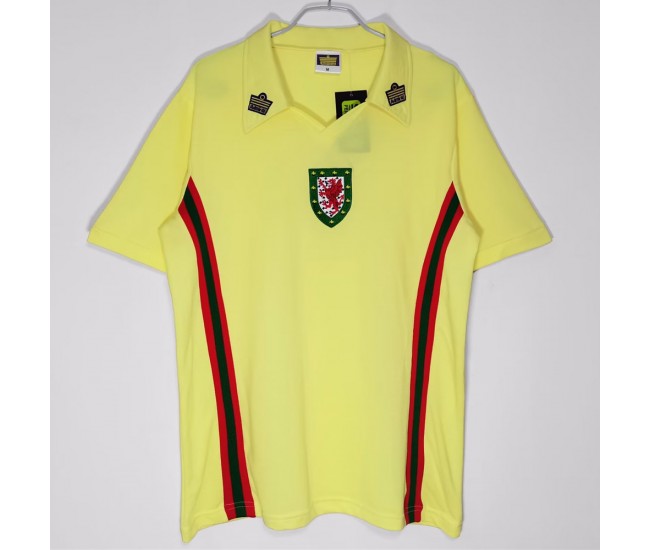 Wales Away Retro Soccer Jersey 1976