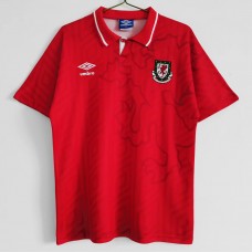 Wales Home Retro Soccer Jersey 1992