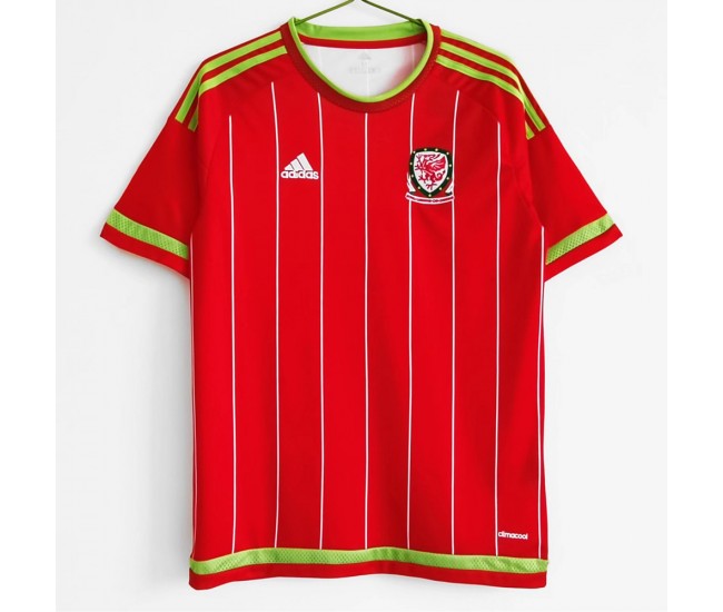 Wales Home Retro Soccer Jersey 2015